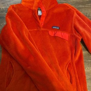 Patagonia orange fleece